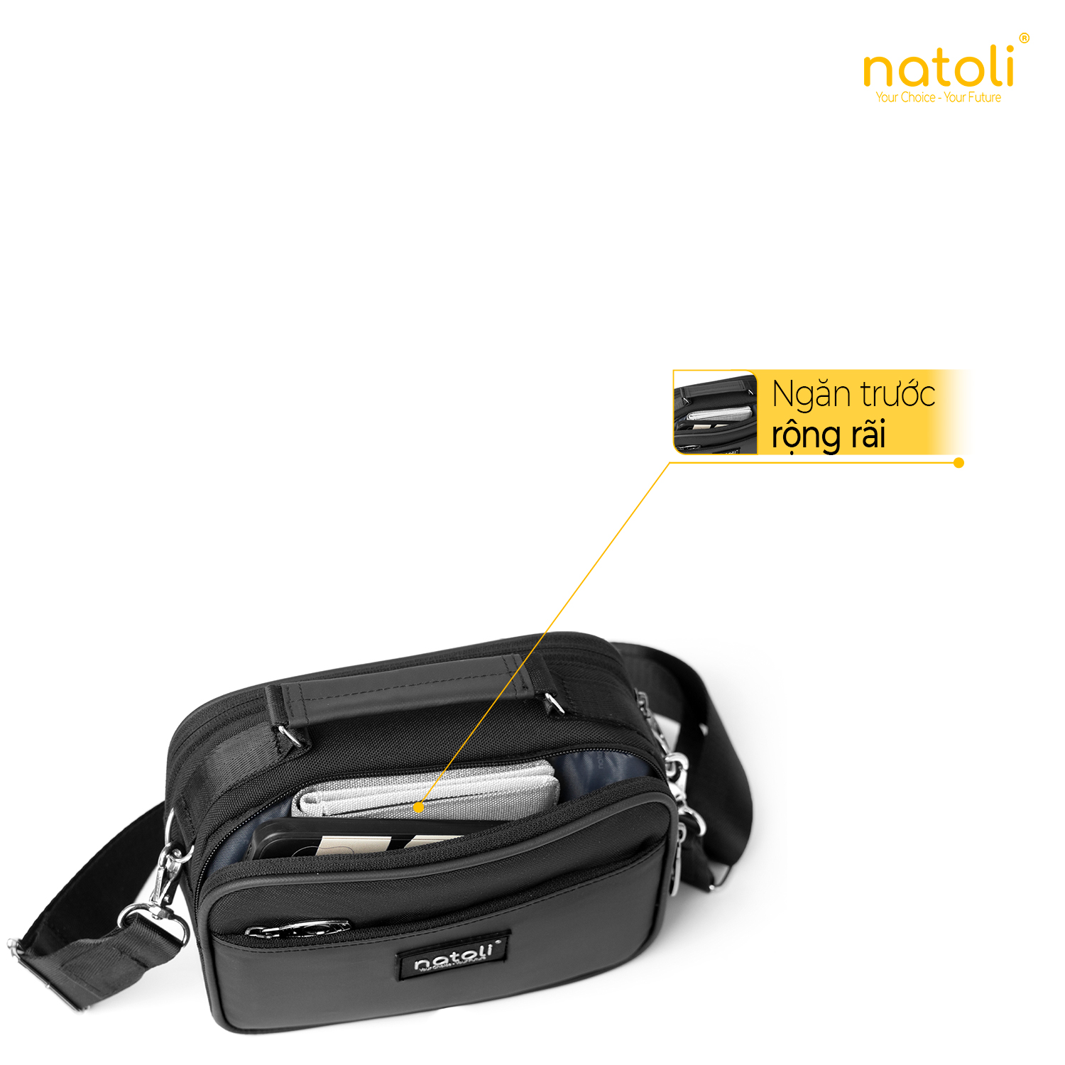 Túi đeo chéo Natoli T8 cho nam và nữ