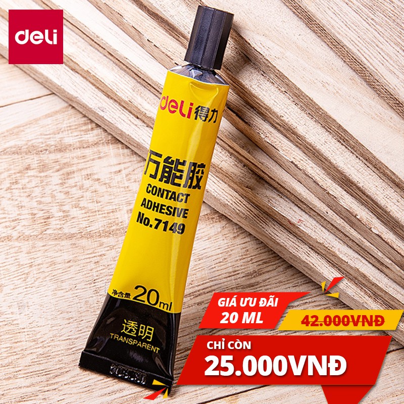 Mô tả Keo Siêu Dính Đa Năng Deli - 7ml/ 20ml - Phù Hợp Sửa Chữa, Ghép Nối - Có Thể Dán Trên Mọi Bề Mặt - 6
