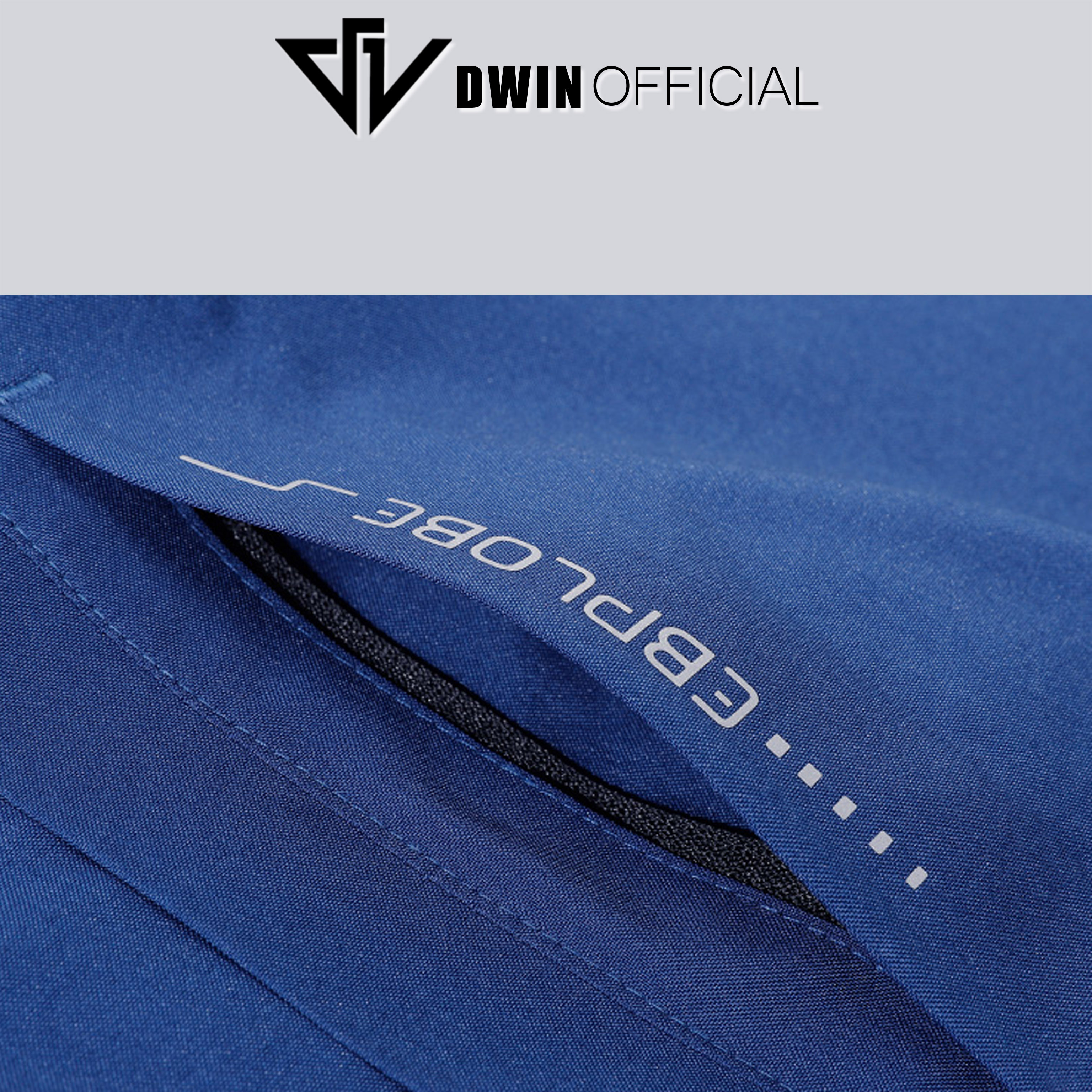 Mô tả Áo khoác gió đôi nam nữ in Dwin 2 lớp chất liệu dù cao cấp unisex form rộng đi mưa,cản gió - 6