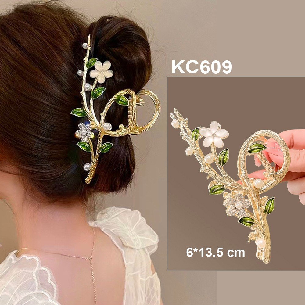 Mô tả GOTI - Phụ Kiện Tóc – Kẹp Tóc Kim Loại Hàn Quốc Cỡ Lớn Hottrend Kẹp Càng Cua Hoa Nơ Cho Nữ KC612 - 5