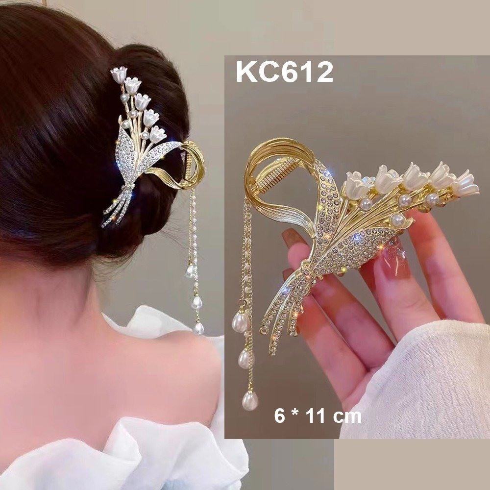 Mô tả GOTI - Phụ Kiện Tóc – Kẹp Tóc Kim Loại Hàn Quốc Cỡ Lớn Hottrend Kẹp Càng Cua Hoa Nơ Cho Nữ KC612 - 3