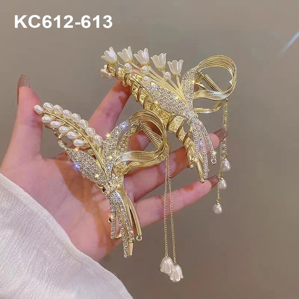 Mô tả GOTI - Phụ Kiện Tóc – Kẹp Tóc Kim Loại Hàn Quốc Cỡ Lớn Hottrend Kẹp Càng Cua Hoa Nơ Cho Nữ KC612 - 4