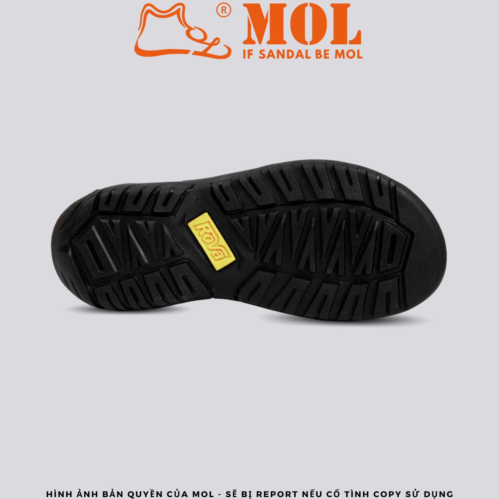 Mô tả Sandal nam Rova quai chéo RV937B màu đen - 4