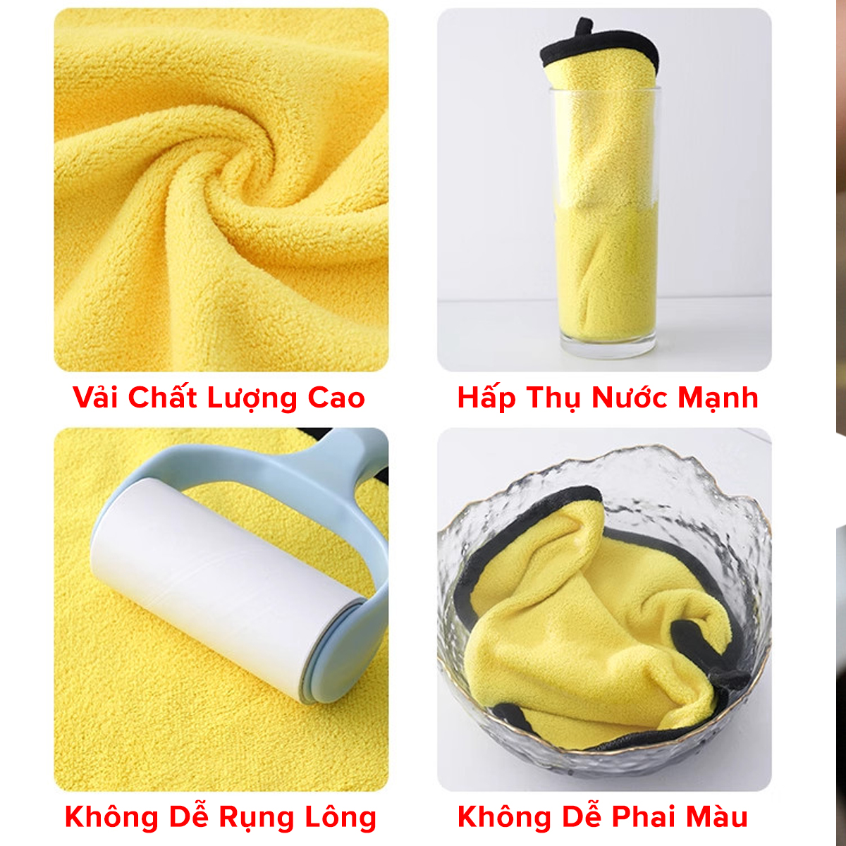 Mô tả Khăn Lau Siêu To 30*60cm Siêu Thấm Khăn Lau Đa Năng Sợi Microfiber Siêu Dày Chuyên Dùng Cho Xe Ô Tô Chính Hãng Amalife - 9