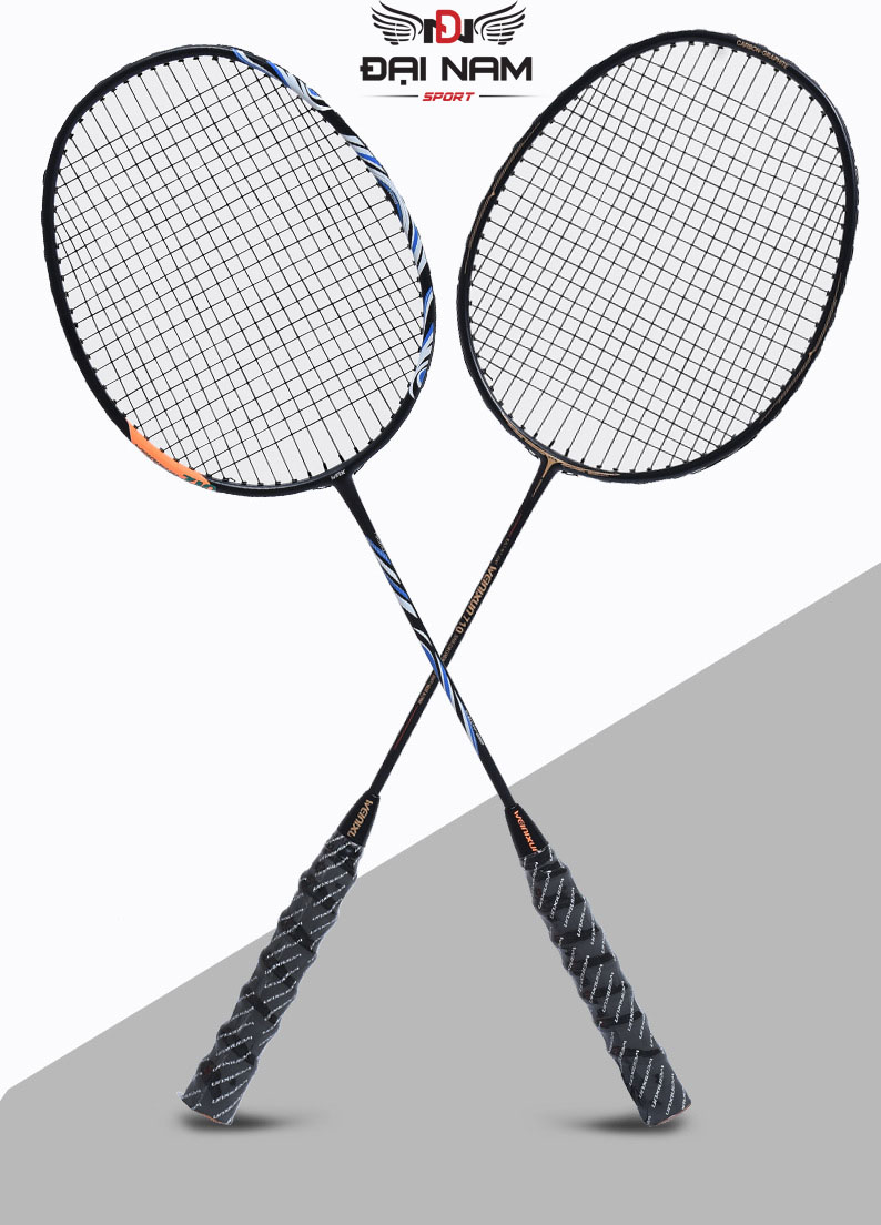 Mô tả Bộ 2 Vợt Cầu Lông Khung Carbon 710 Căng 11kg (24LBS) Đại Nam Sport + Tặng Túi Đựng Và 2 Quấn Cán - 7