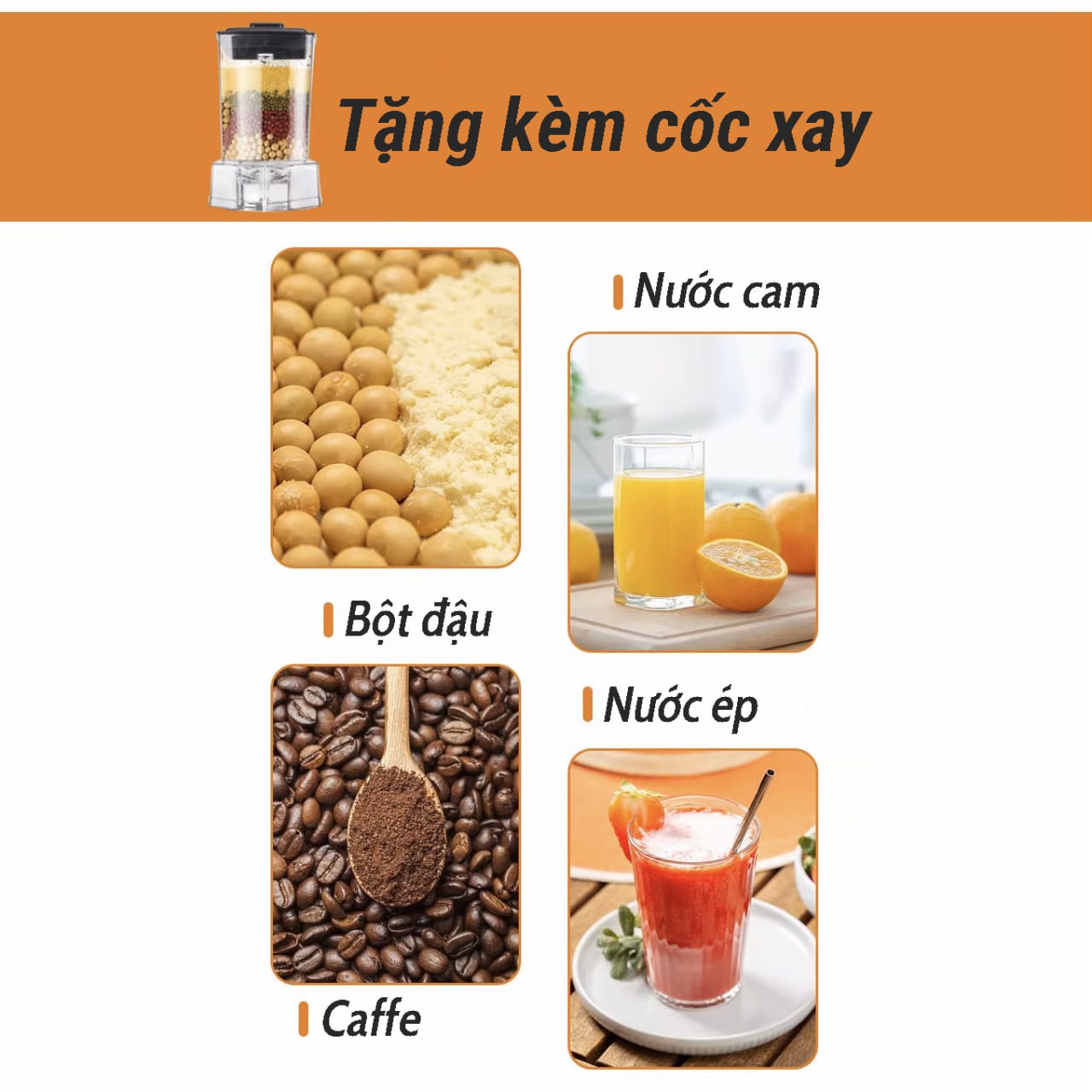 Mô tả Máy xay sinh tố công nghiệp đa năng công suất cao 5000W SOKANY SK-666 dung tích lớn xay cực nhuyễn - 4