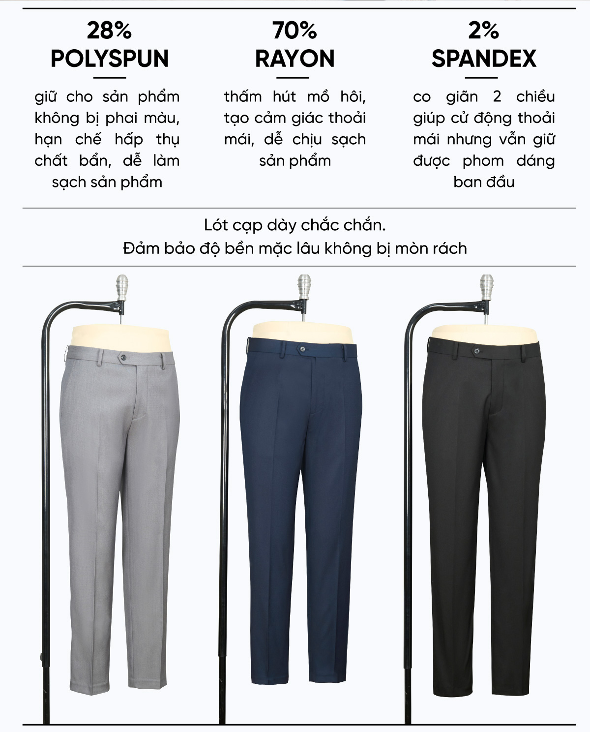 Mô tả Quần Tây Nam Thời Trang Biluxury 7QAUB003/8QAUB300 Chất Vải Mềm Mịn Mỏng Nhẹ Phom Dáng Trẻ Trung Năng Động - 2