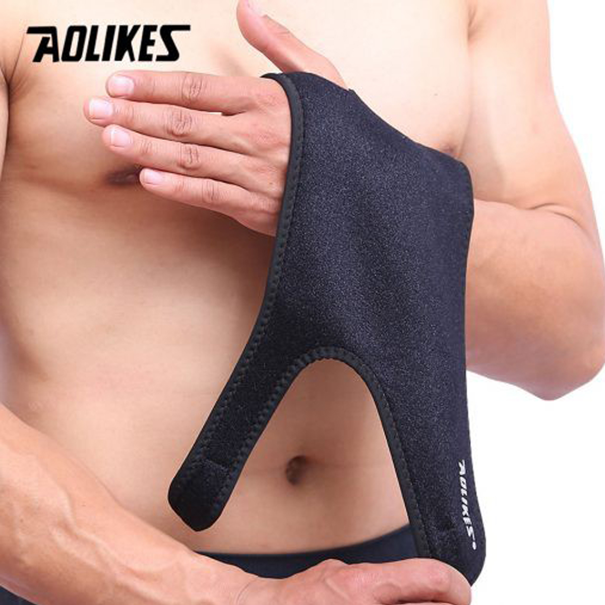 Mô tả Đai Nẹp Cố Định Khớp Cổ Tay Freesize AL1676 Có Thanh Thép Nẹp Dưới Lòng Bàn TayChính Hãng Aolikes Hỗ Trợ Bong Gân - 3