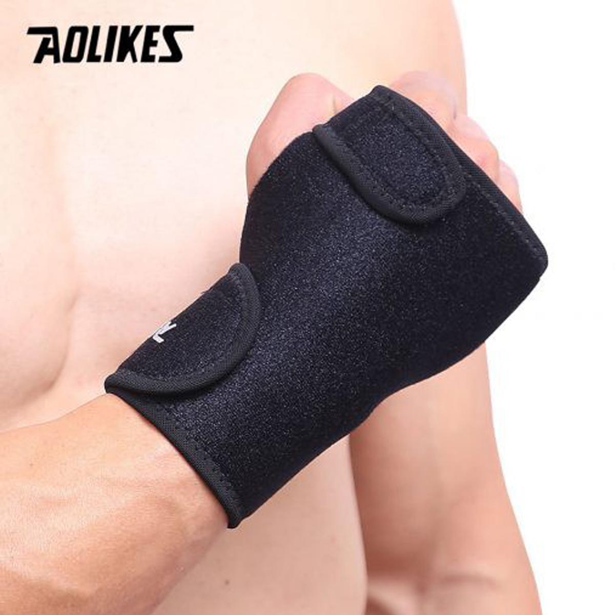 Mô tả Đai Nẹp Cố Định Khớp Cổ Tay Freesize AL1676 Có Thanh Thép Nẹp Dưới Lòng Bàn TayChính Hãng Aolikes Hỗ Trợ Bong Gân - 5