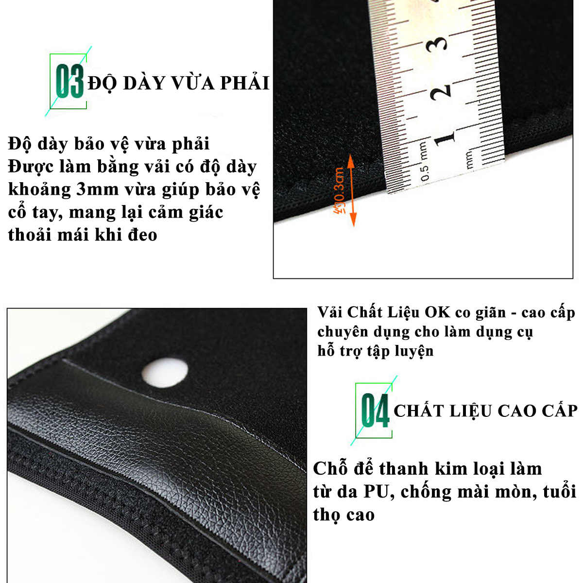 Mô tả Đai Nẹp Cố Định Khớp Cổ Tay Freesize AL1676 Có Thanh Thép Nẹp Dưới Lòng Bàn TayChính Hãng Aolikes Hỗ Trợ Bong Gân - 8