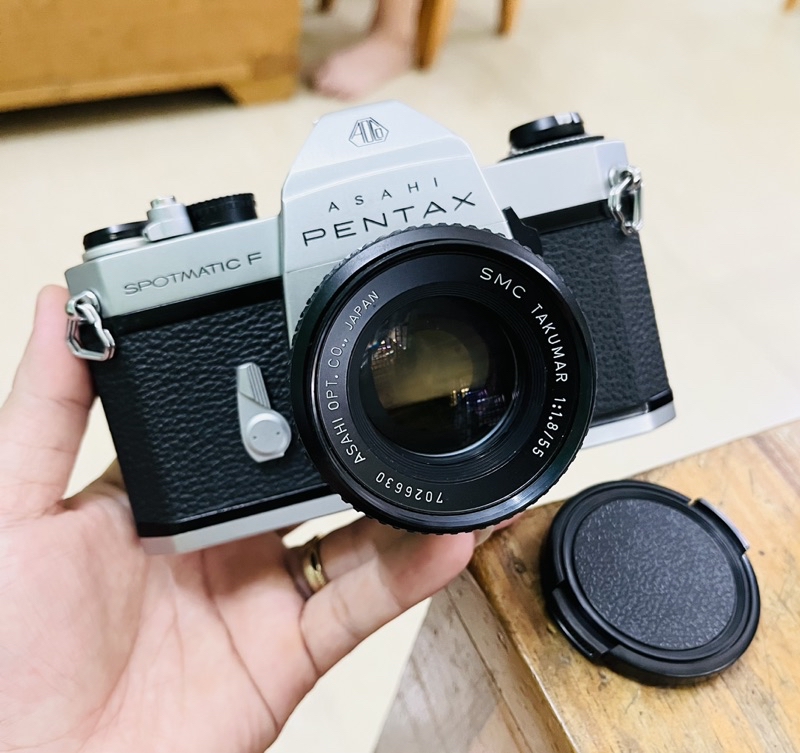 Máy ảnh chụp film Pentax Spotmatic F lens SMC Takumar 55mm