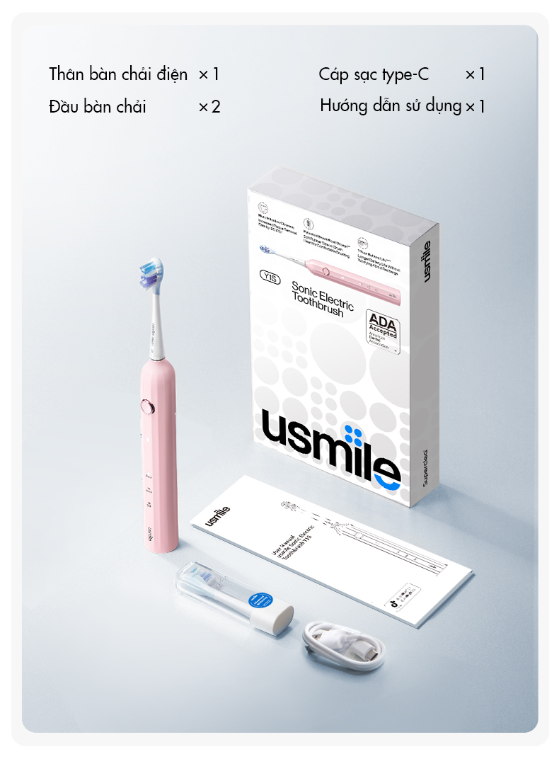 Bàn chải điện usmile Y1S - Thông số