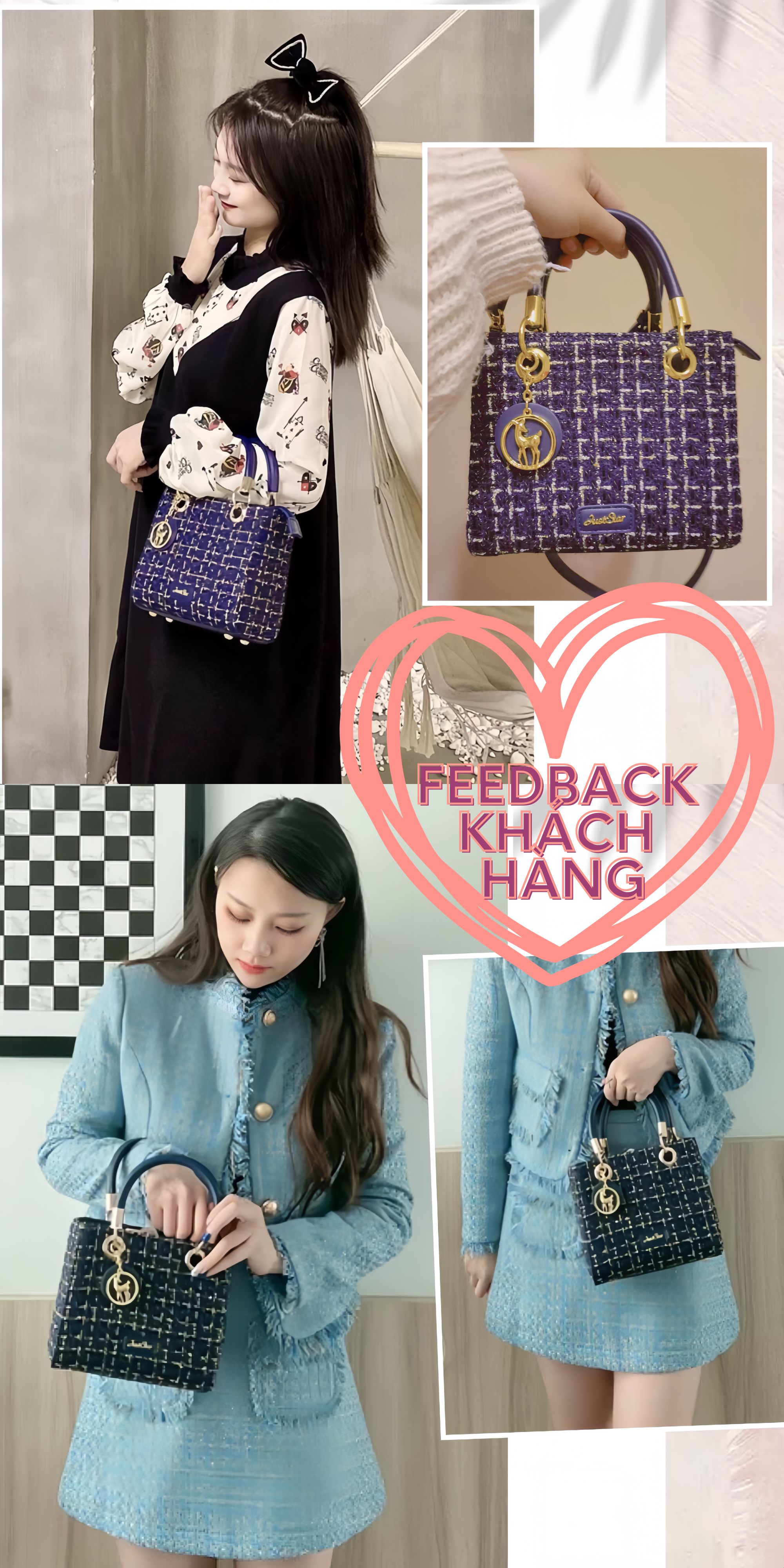 Túi Just Star 172524 chi tiết bên trong