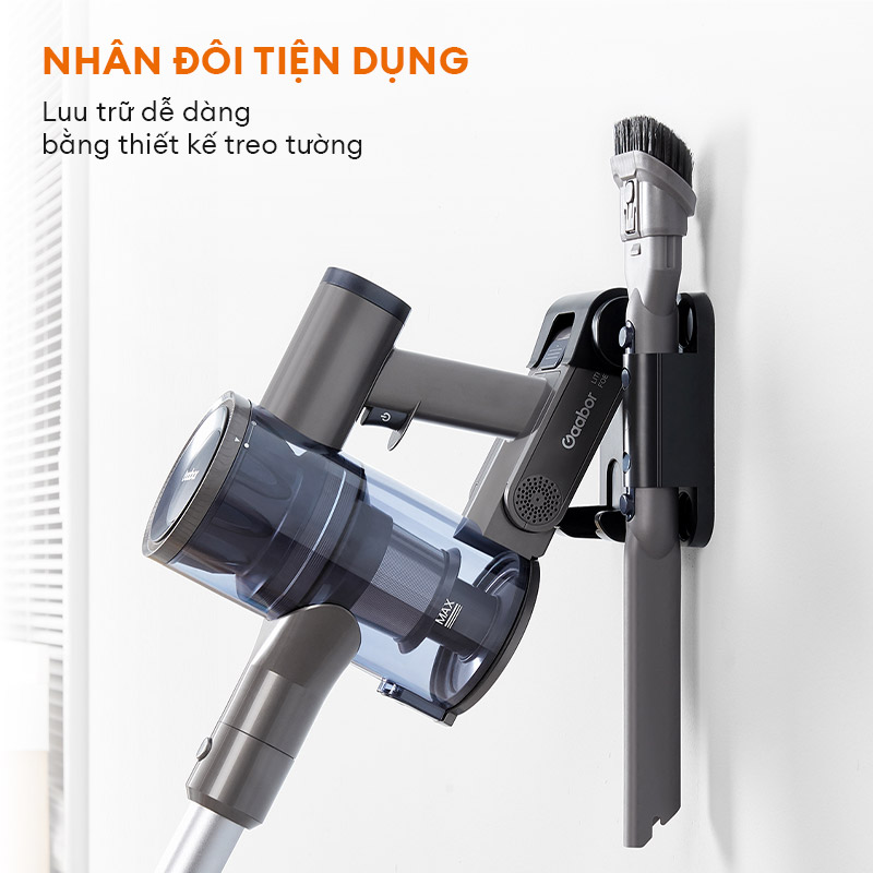 Mô tả Máy hút bụi không dây lực hút li tâm GAABOR VCL10E-BK01A dòng DEEP SEA cao cấp, pin Lithium tháo rời - 5