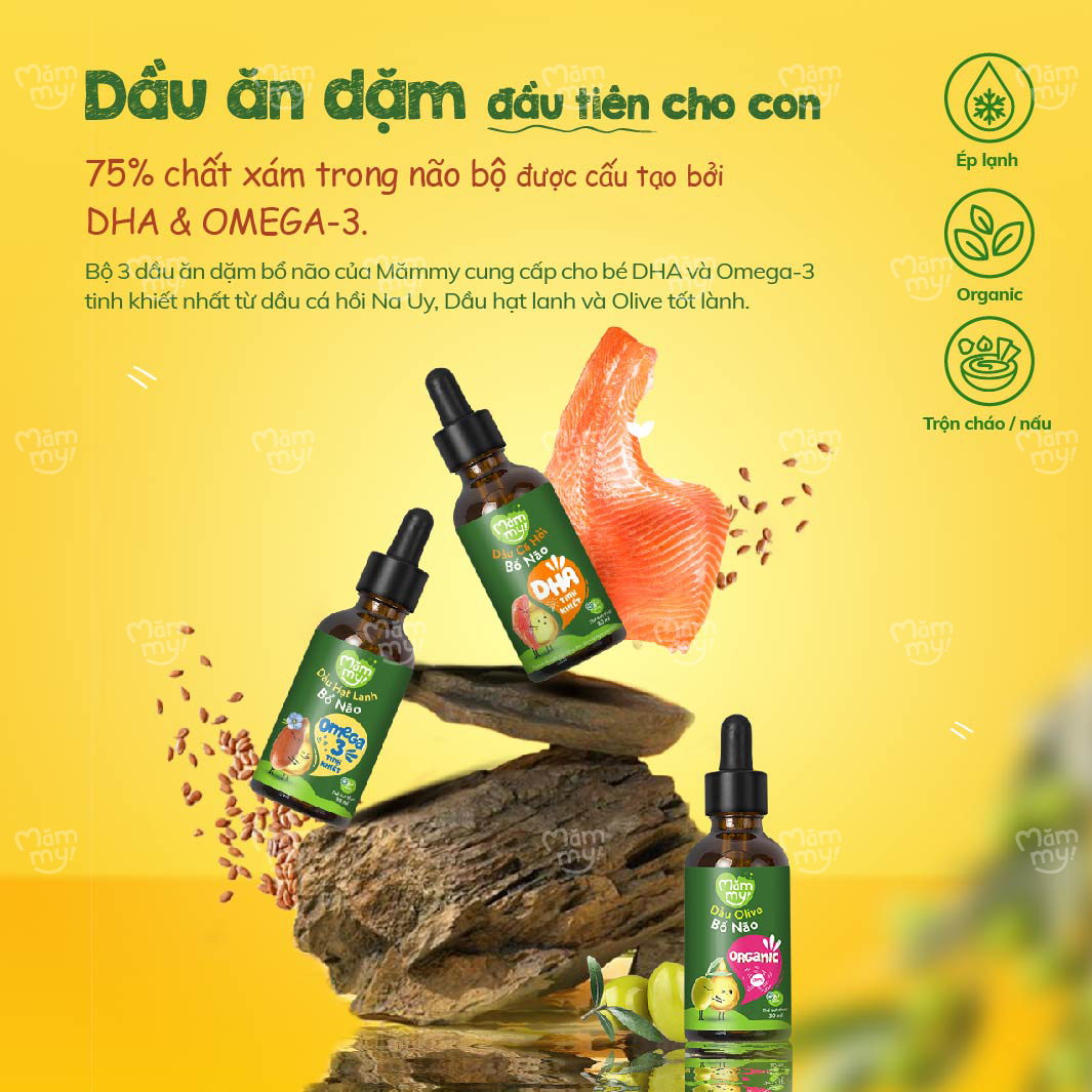 Mô tả Combo Khởi đầu gồm hộp 7 cháo gạo mix Mămmy, 3 dầu 30ml giàu dinh dưỡng cho bé từ 6 - 8 tháng - 8