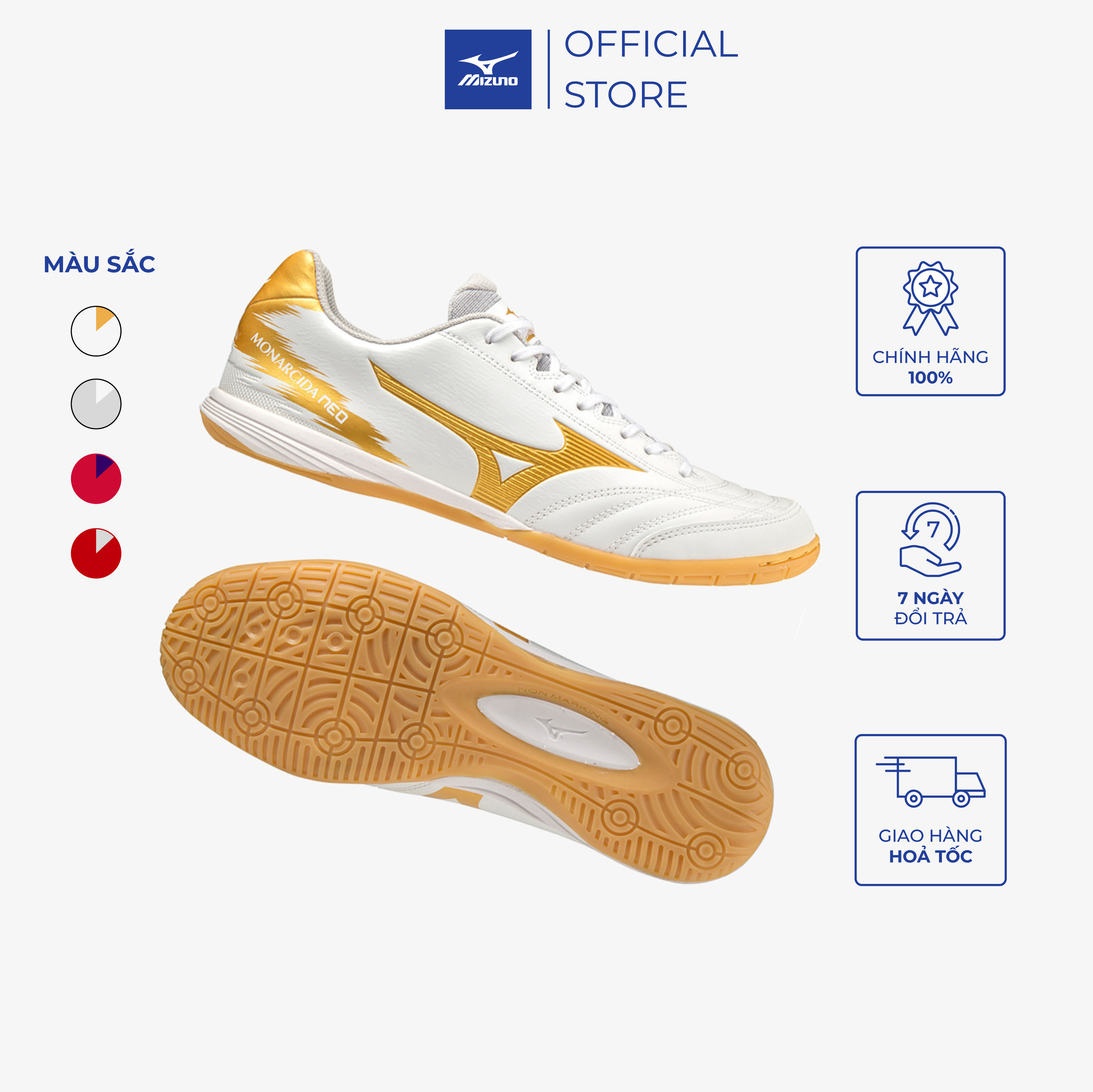 Mô tả Giày đá bóng sân futsal Mizuno Monarcida Neo Sala Pro IN chính hãng - 1
