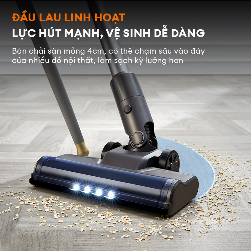 Mô tả Máy hút bụi không dây lực hút li tâm GAABOR VCL10E-BK01A dòng DEEP SEA cao cấp, pin Lithium tháo rời - 8