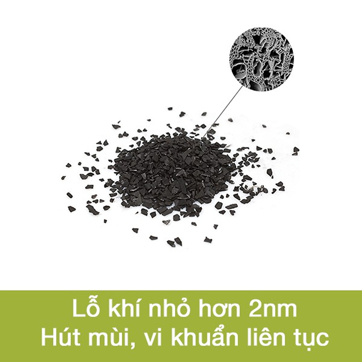 Mô tả Than Hoạt Tính Khử Mùi Ô Tô Tủ Lạnh, Hút Mùi Hôi, Vi Khuẩn, Nấm Mốc Hapaku 200g - 2