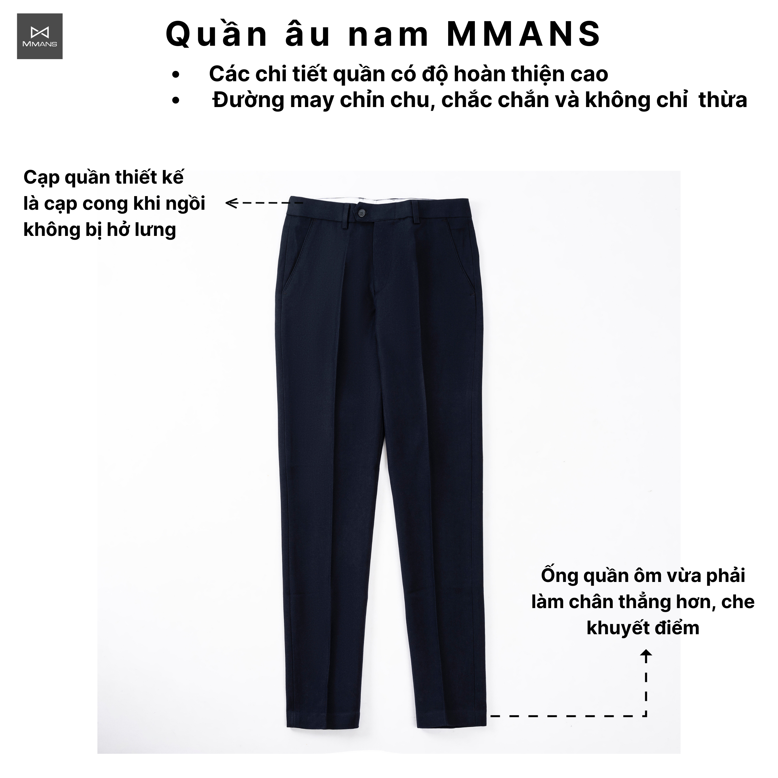 Chất liệu vải tuyết mưa quần âu MMANS