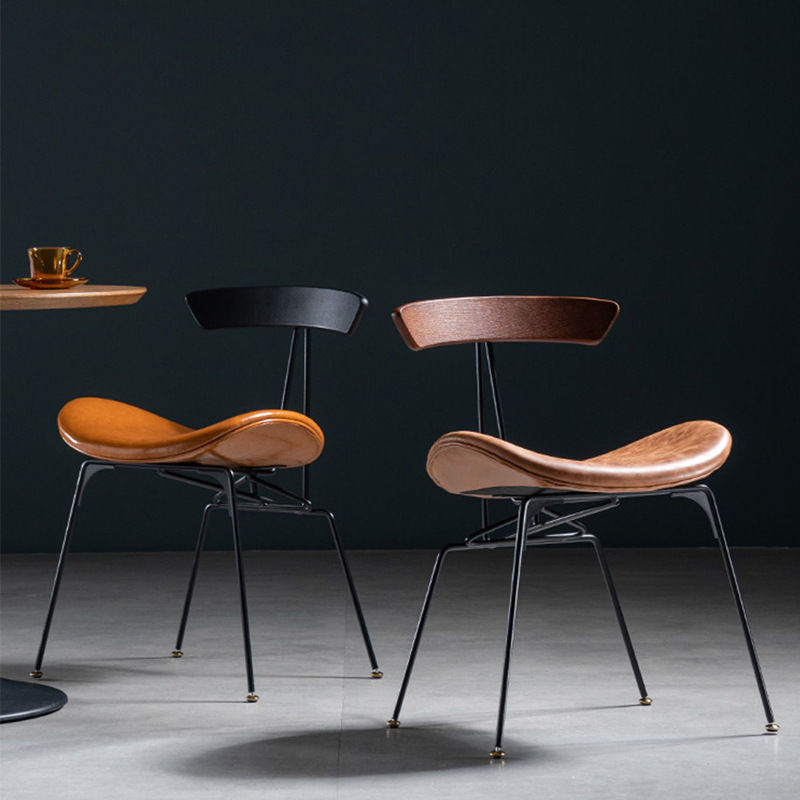 Mô tả Ghế Cafe Nghiafurniture Sapoo Chair 03 nhập khẩu cao cấp, Decor nhà hàng sang trọng - Nệm da Pu, Chân sắt sơn tĩnh điện - 2