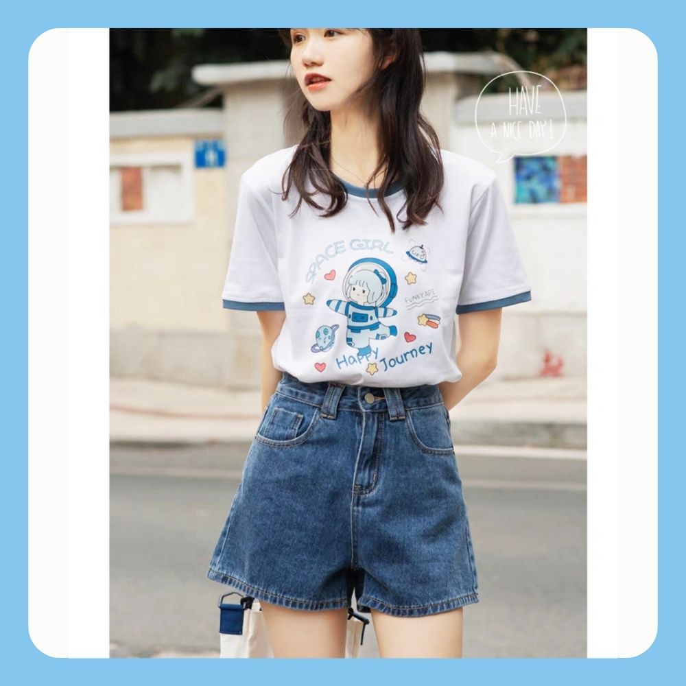 Mô tả Quần short jean nữ Chollima QS007 Basic dễ phối đồ phong cách hàn quốc trẻ trung năng động - 3