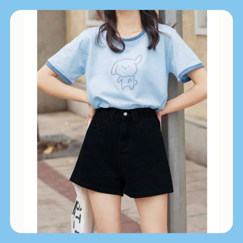 Mô tả Quần short jean nữ Chollima QS007 Basic dễ phối đồ phong cách hàn quốc trẻ trung năng động - 4