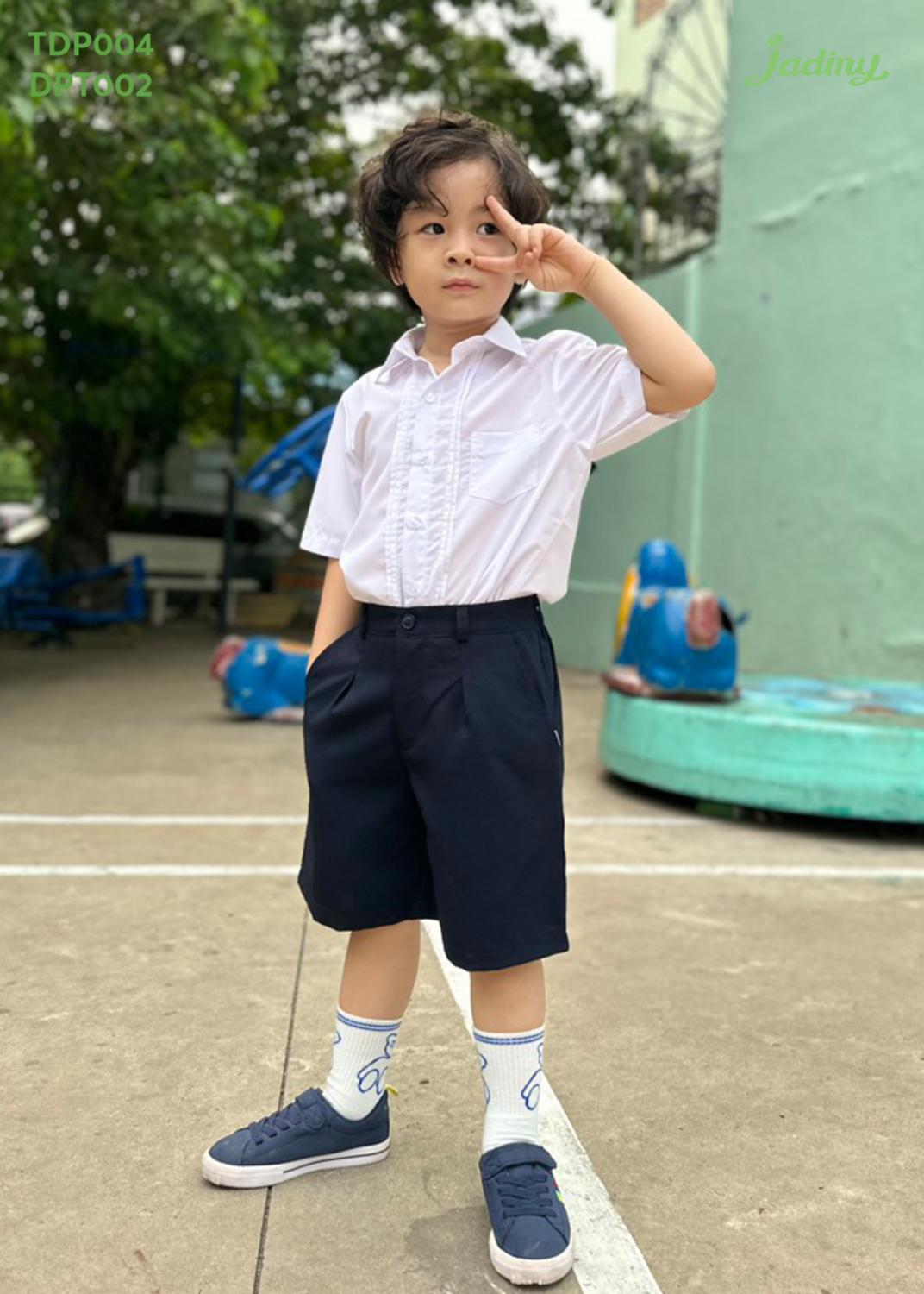 Mô tả Quần ngắn đồng phục học sinh nam, chất liệu cao cấp, thoáng mát, thoải mái vận động ở trường Jadiny - 3