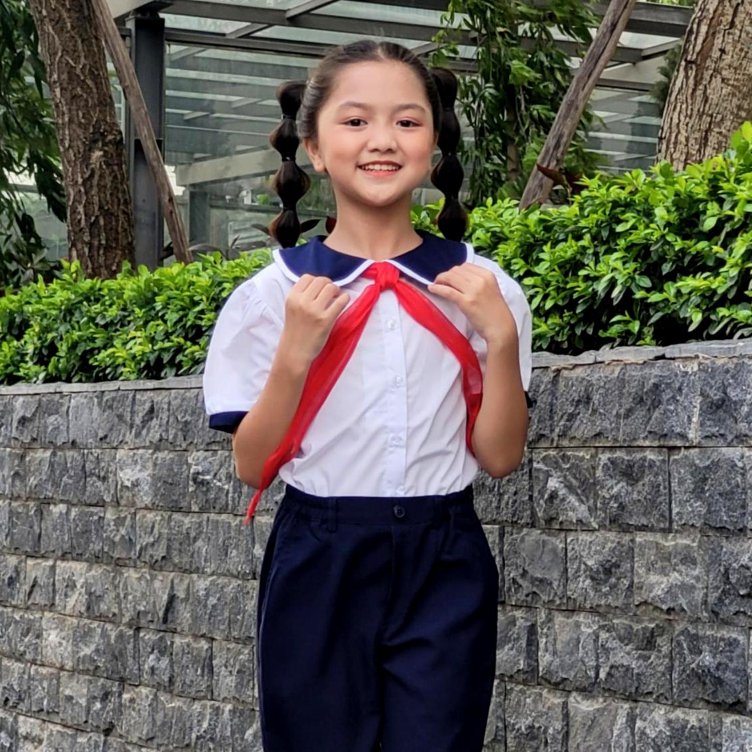Mô tả Áo học sinh bé gái đi học đồng phục học sinh - 5