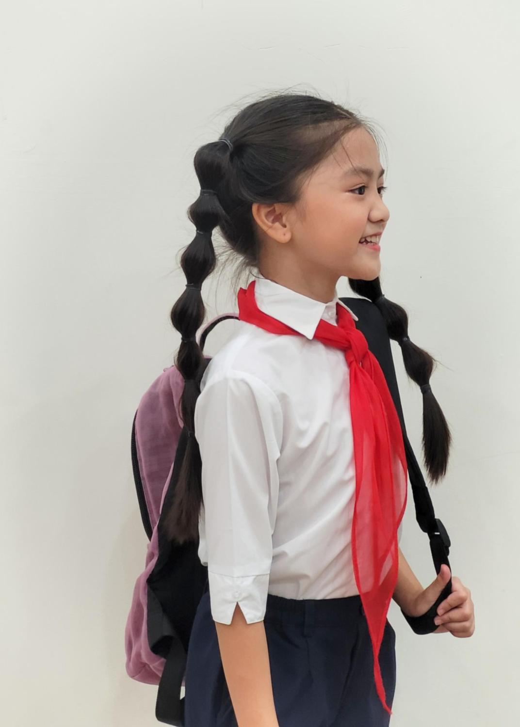 Mô tả Áo sơ mi học sinh bé gái đi học cấp 1, 2,3 đồng phục học sinh nữ - 3