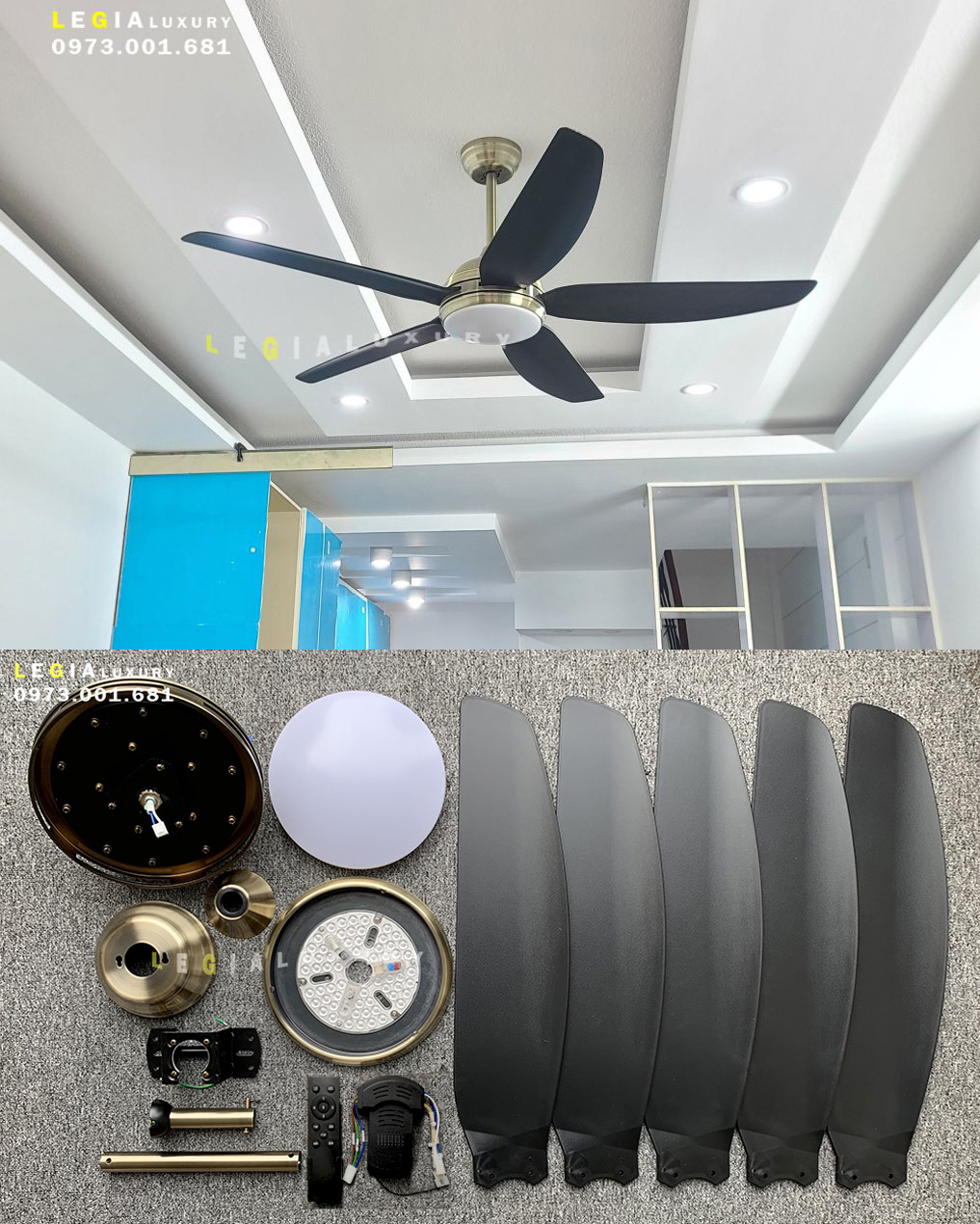 Mô tả SIÊU SALE Top 5 Quạt Trần Gió Mạnh 2024 | Quạt Trần Phù Hợp Trần Từ 2.5m đến 4m | Bảo Hành Đến 5 Năm - 3