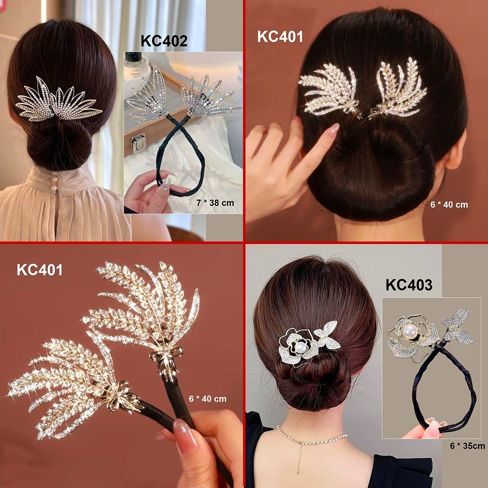 Mô tả GOTI Kẹp Quấn Tóc Búi Dự Tiệc Sang Trọng Quà Cho Nữ 20/10 8/3 Dụng Cụ Tạo Kiểu Búi Tóc Đẹp KC401 - 9