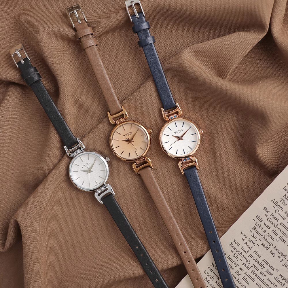 Mô tả Julius Official | Đồng hồ nữ Julius JA-925 dây da - Size 25 - 9