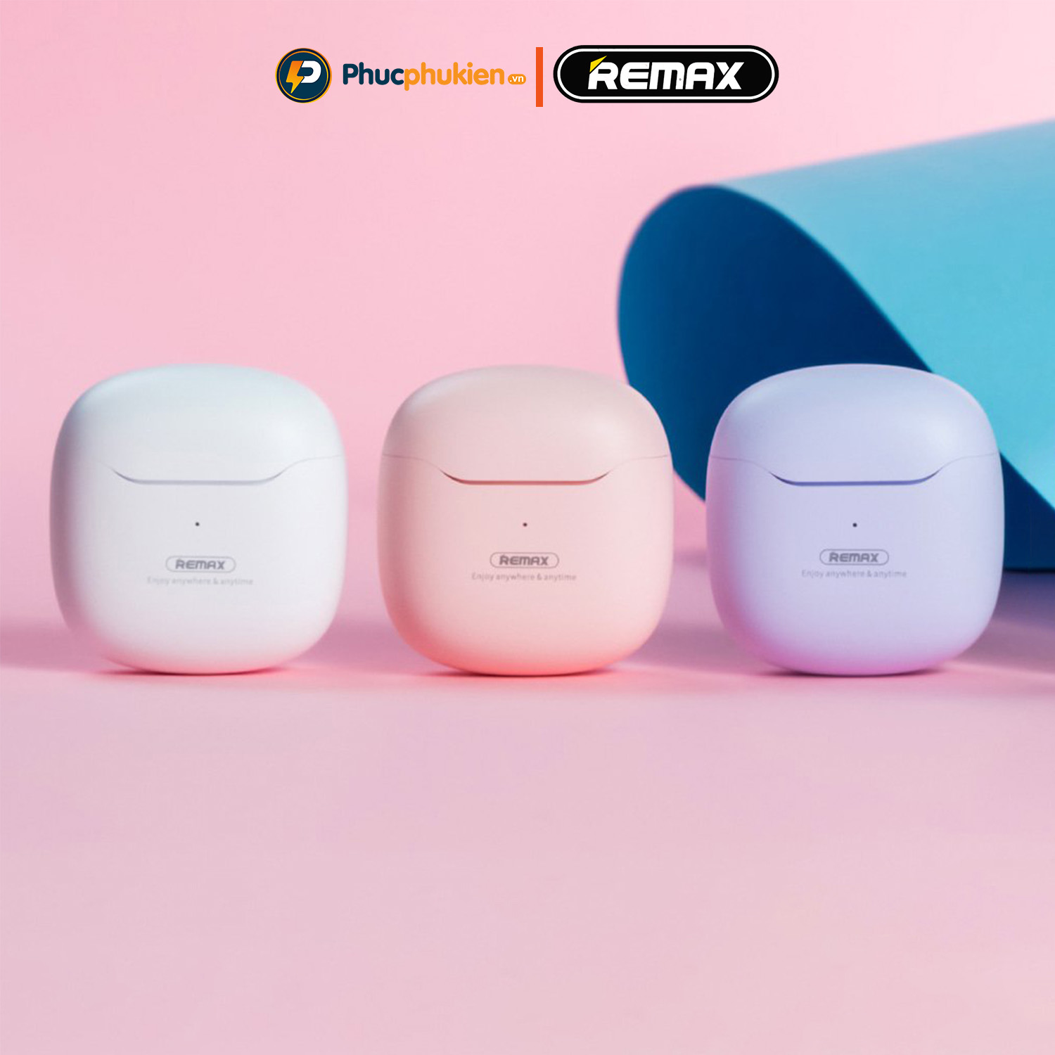 Mô tả Remax tws 19 - Tai nghe bluetooth Remax có mic thoại cảm ứng Pin 5h ( Tặng ốp ) - Phúc Phụ Kiện - 1
