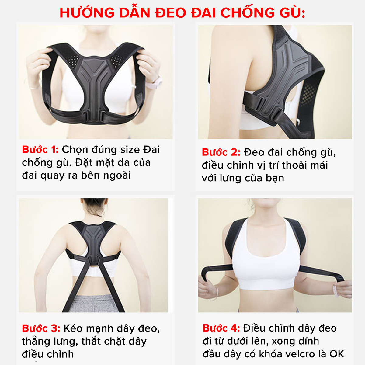 Mô tả Đai Chống Gù Lưng Người Lớn Trẻ Em Chọn 5 Size Có Nẹp Da PU Cứng Cho Dân Văn Phòng A02 Cao Cấp Chính Hãng Amalife - 7