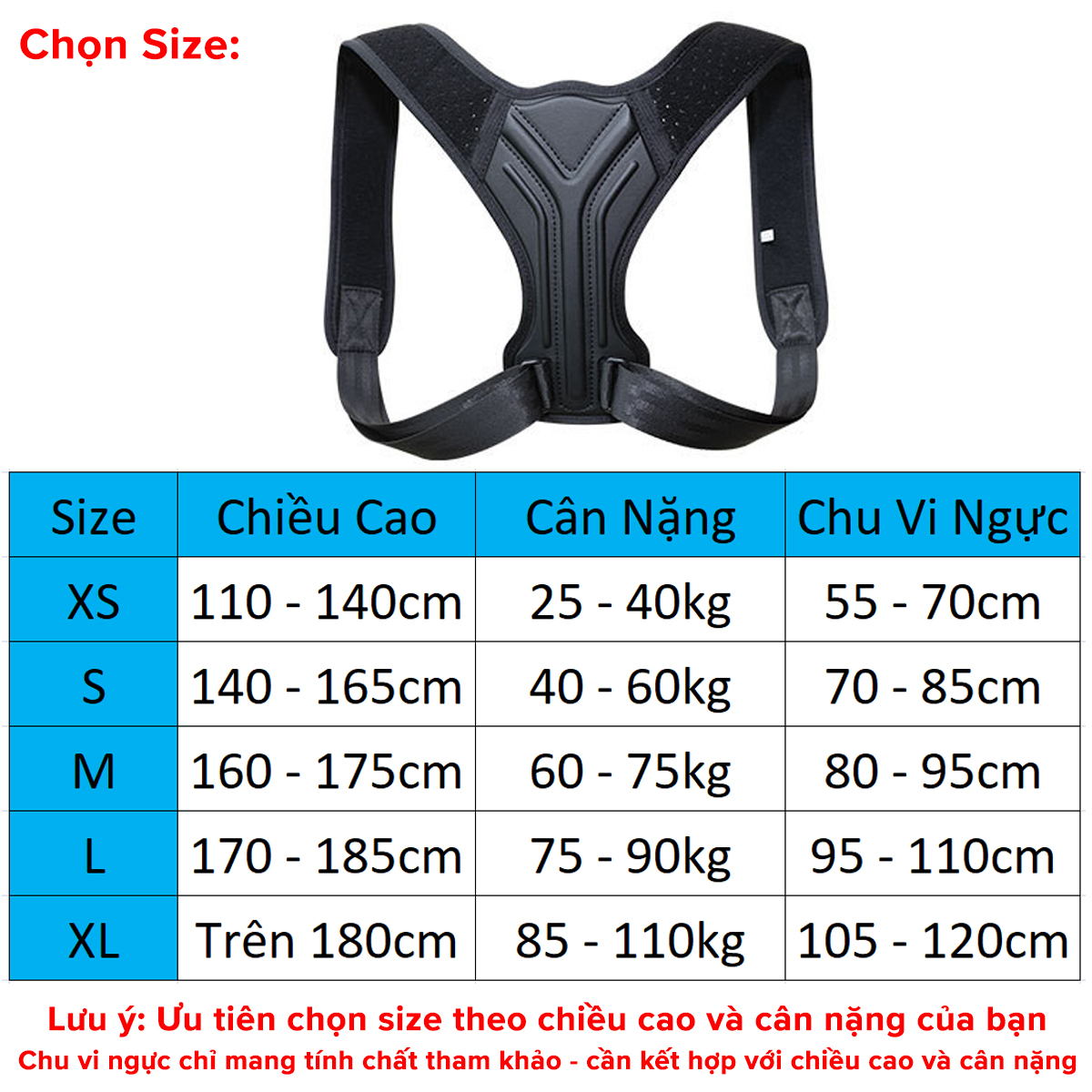 Mô tả Đai Chống Gù Lưng Người Lớn Trẻ Em Chọn 5 Size Có Nẹp Da PU Cứng Cho Dân Văn Phòng A02 Cao Cấp Chính Hãng Amalife - 8