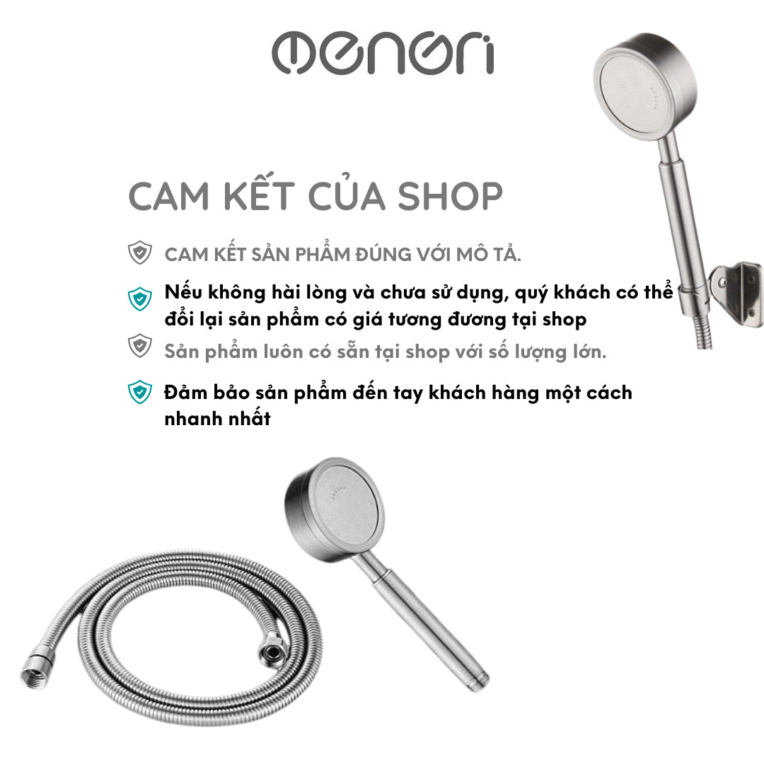 Mô tả Vòi Hoa Sen Nhà Tắm INOX 304 Tăng Áp Lực Nước Có Kèm Dây 1,5m - OENON - 1