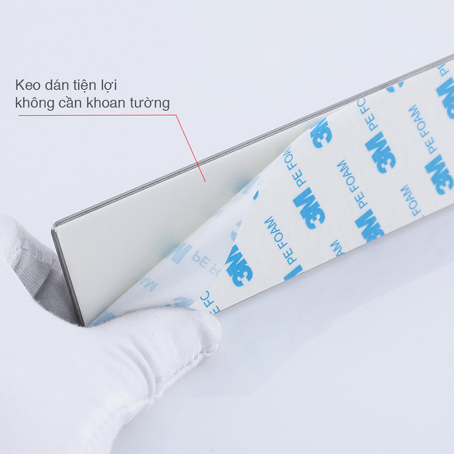 Mô tả Móc Treo Quần Áo INOX 304 Dán Tường Gạch Men Keo 3M - OENON - 3