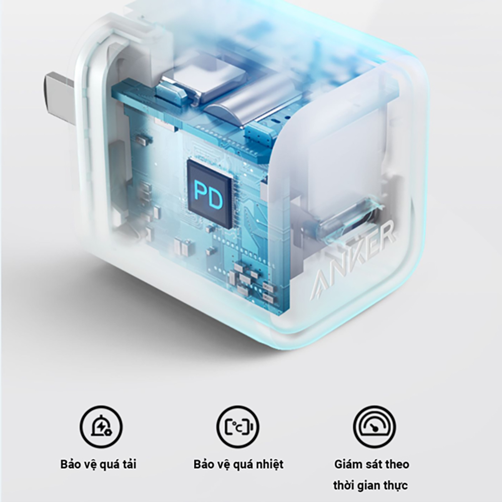 Mô tả Cốc sạc Anker PowerPort III 1Type-C 20W PD Cube A2149 - Hàng chính hãng - 1
