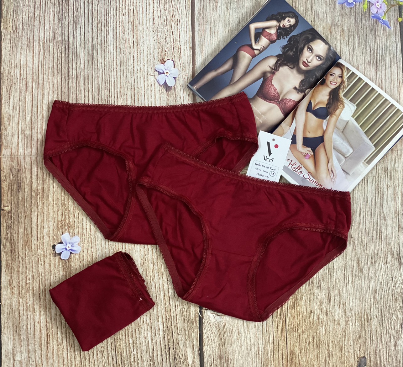 Mô tả Set 10 quần lót nữ cotton cao cấp Vicci 102 mềm mại, êm ái, kháng khuẩn khử mùi mix màu ngẫu nhiên - 5