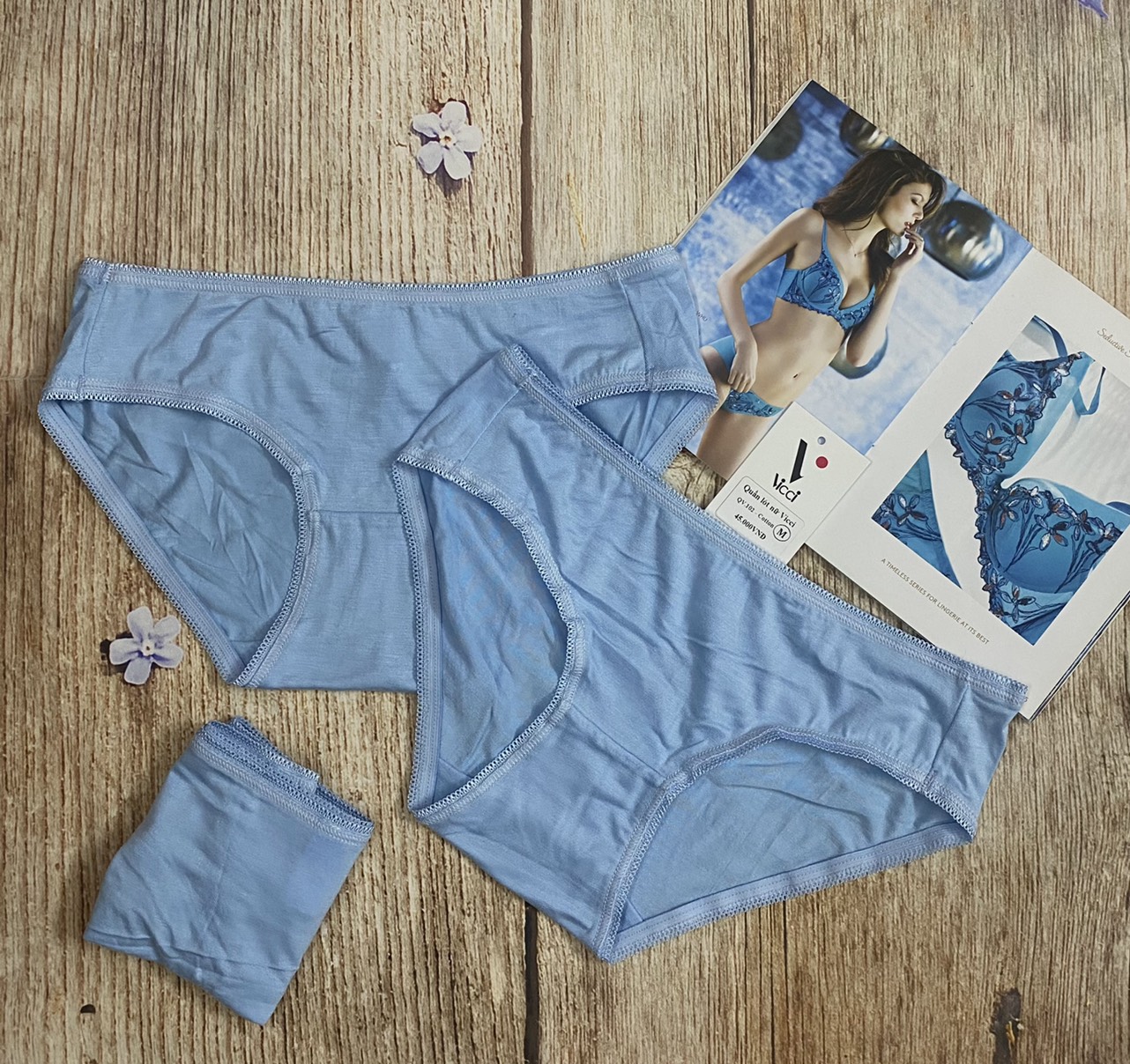 Mô tả Set 10 quần lót nữ cotton cao cấp Vicci 102 mềm mại, êm ái, kháng khuẩn khử mùi mix màu ngẫu nhiên - 6