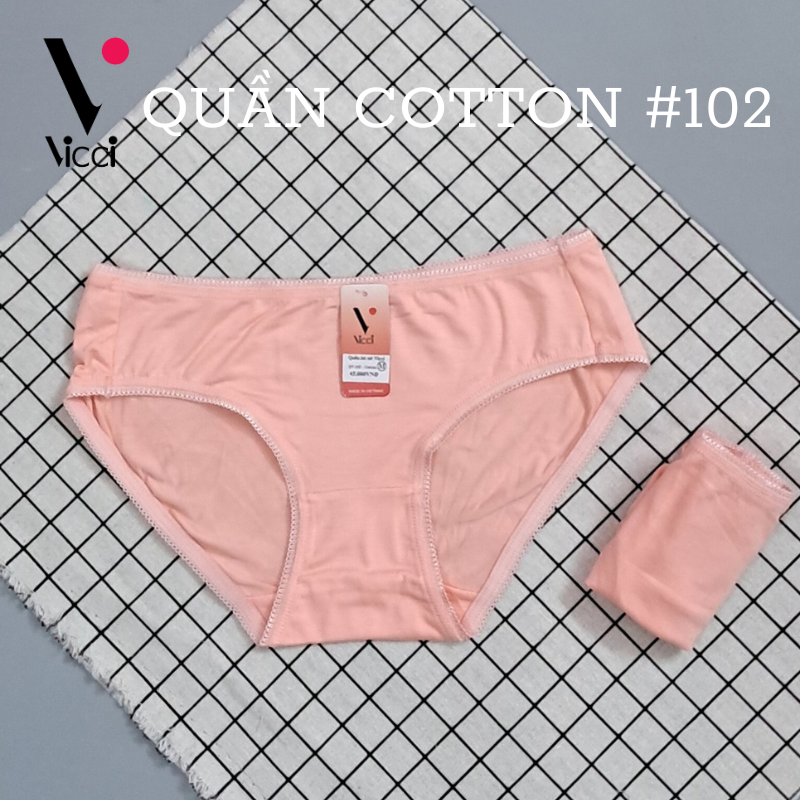 Mô tả Set 10 quần lót nữ cotton cao cấp Vicci 102 mềm mại, êm ái, kháng khuẩn khử mùi mix màu ngẫu nhiên - 9