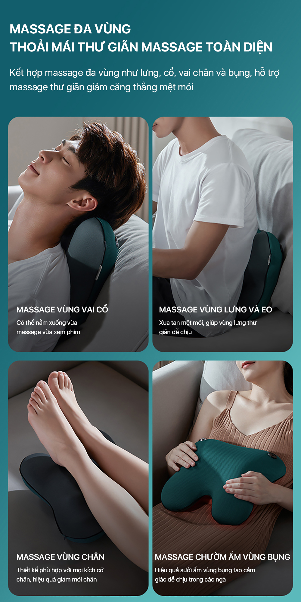 Mô tả Máy Massage Lưng PHILIPS 3111-thiết kế sạc không dây hoạt động liên tục,thiết kế chiều cao 290mm - 12