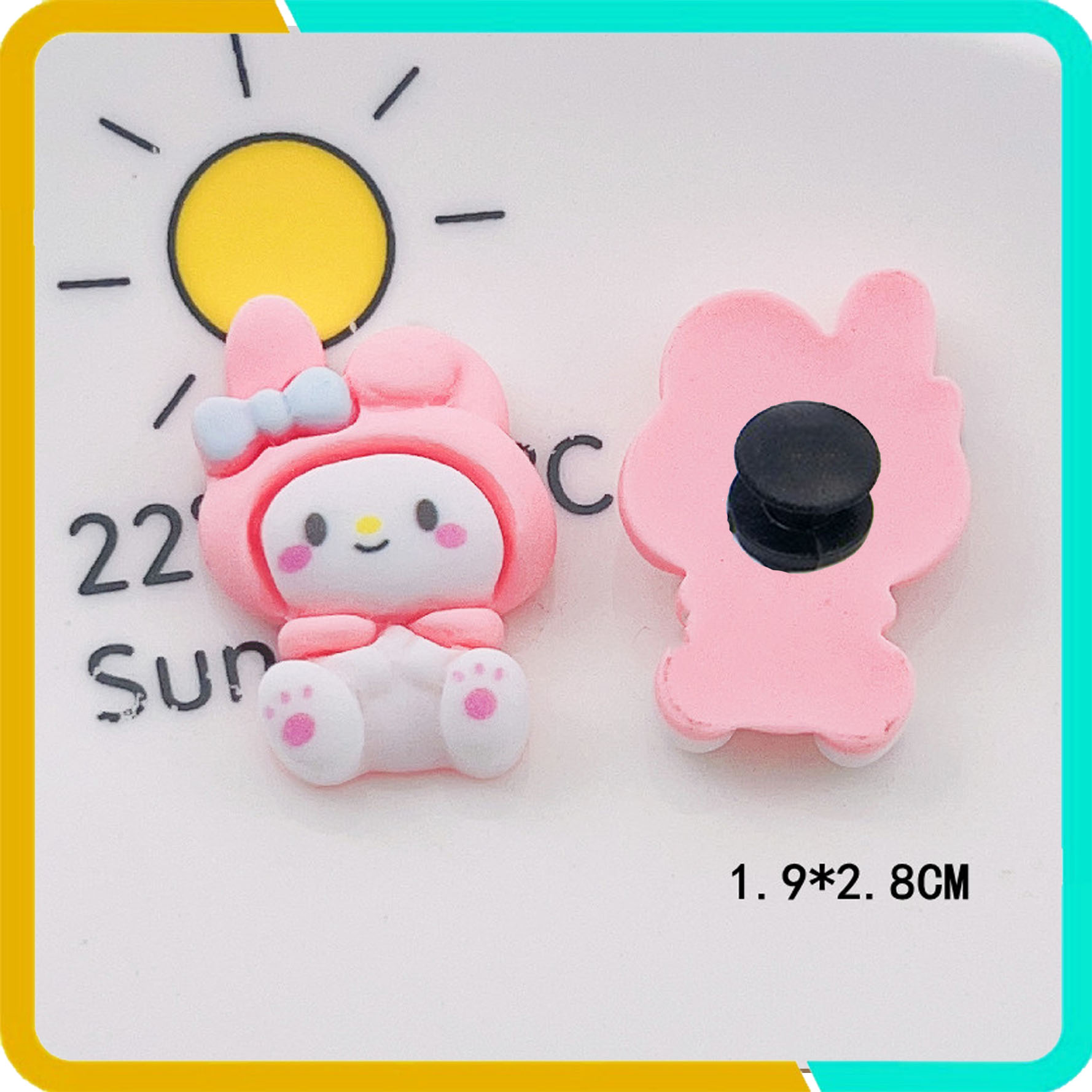 Charm, Sticker, Jibbitz, Trang Trí Dép KUROMI Xinh Xắn (Đã Có Sẵn Nút ...