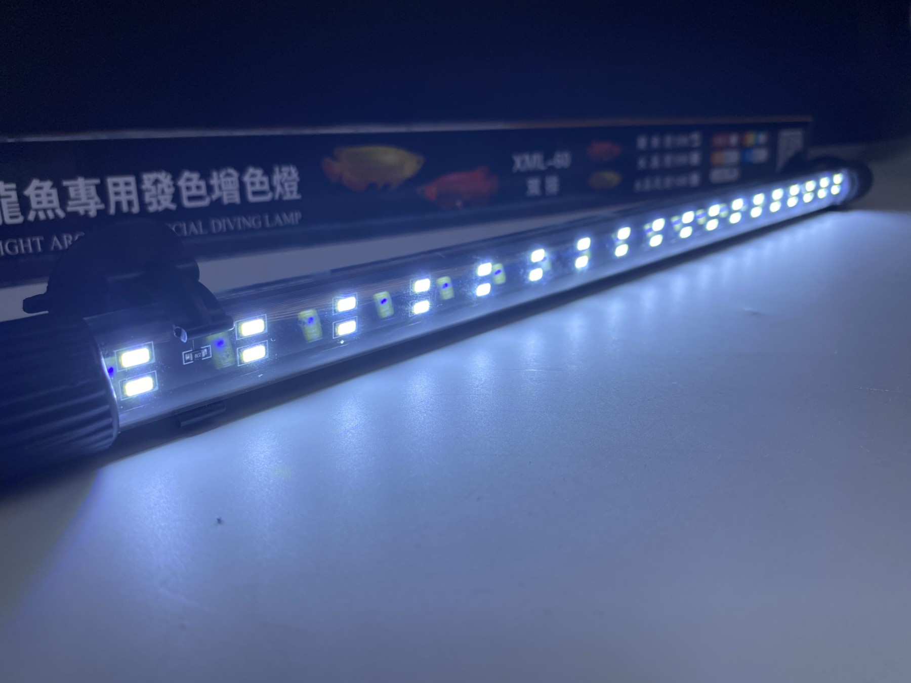 Đèn LED tròn XML 2 hàng bóng đỏ/ vàng/ trắng - Hỗ trợ lên màu cá rồng ...