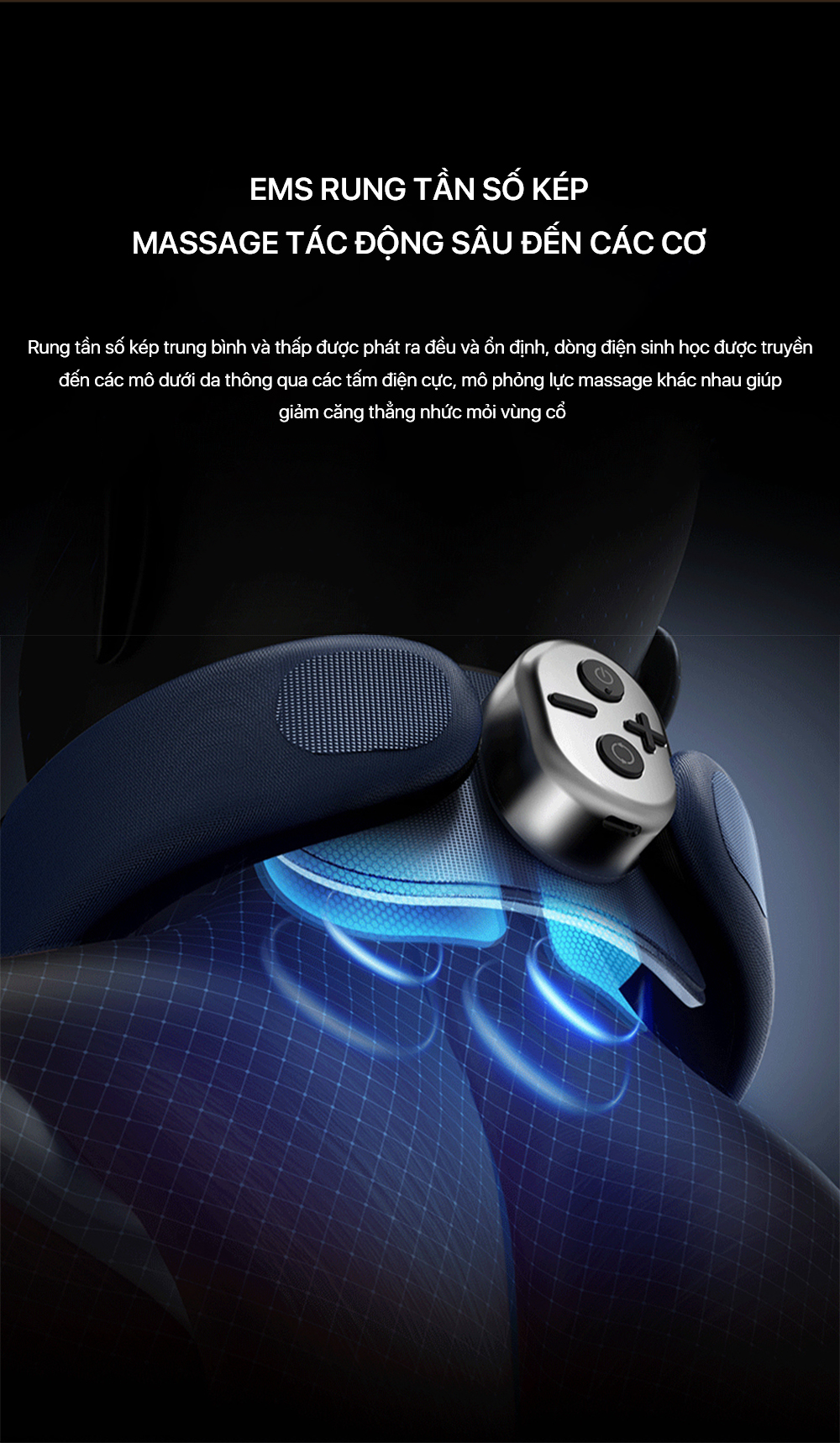 Máy Massage Cổ Vai Gáy PHILIPS 3306N - Chườm ấm