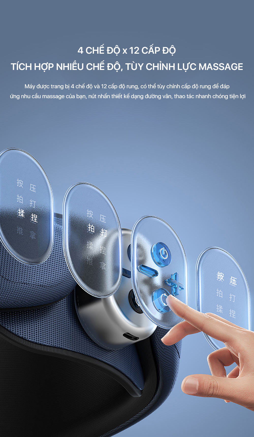 Máy Massage Cổ Vai Gáy PHILIPS 3306N - Trọng lượng