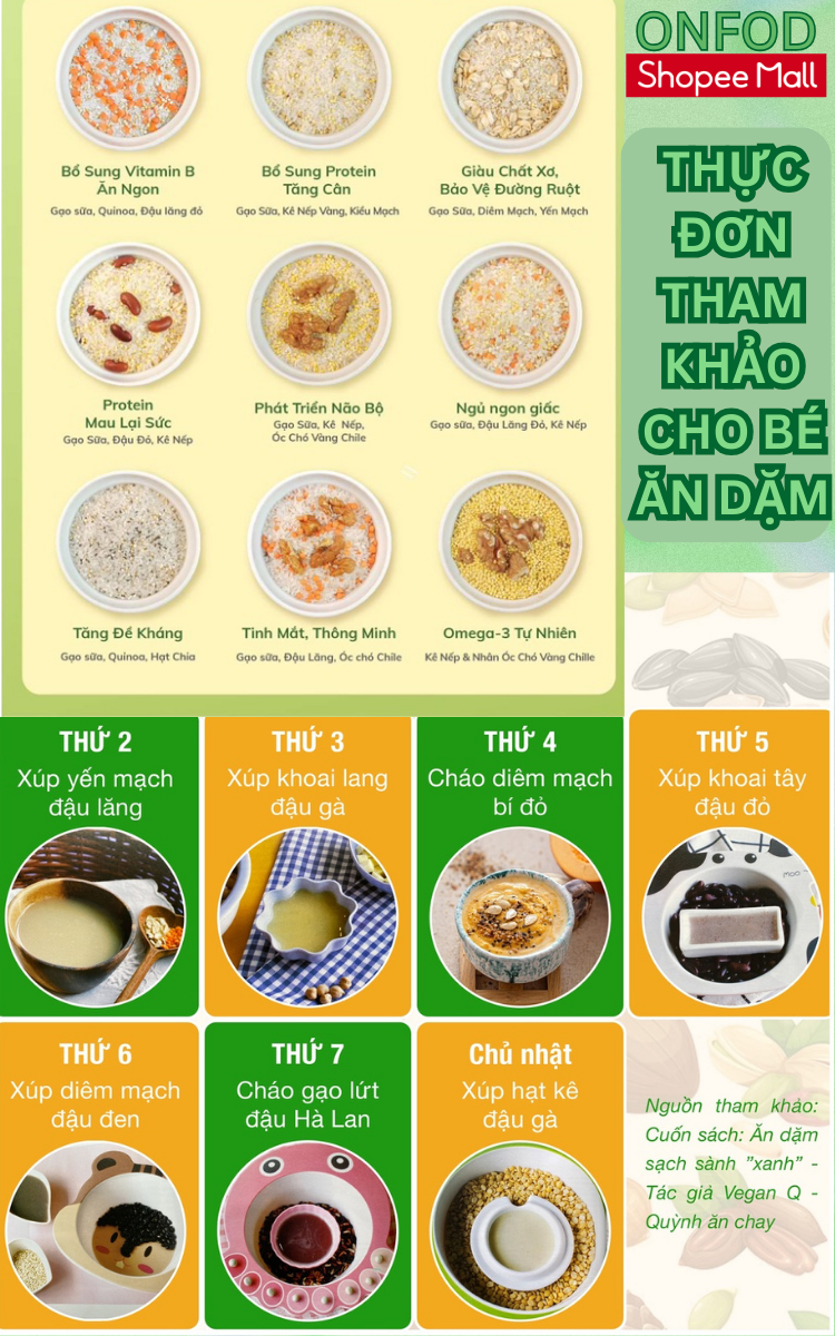 Mô tả Hạt dinh dưỡng ONFOD cho bé ăn dặm làm sữa hạt ngũ cốc giảm cân granola yến mạch hạt điều macca chia 100g - 10