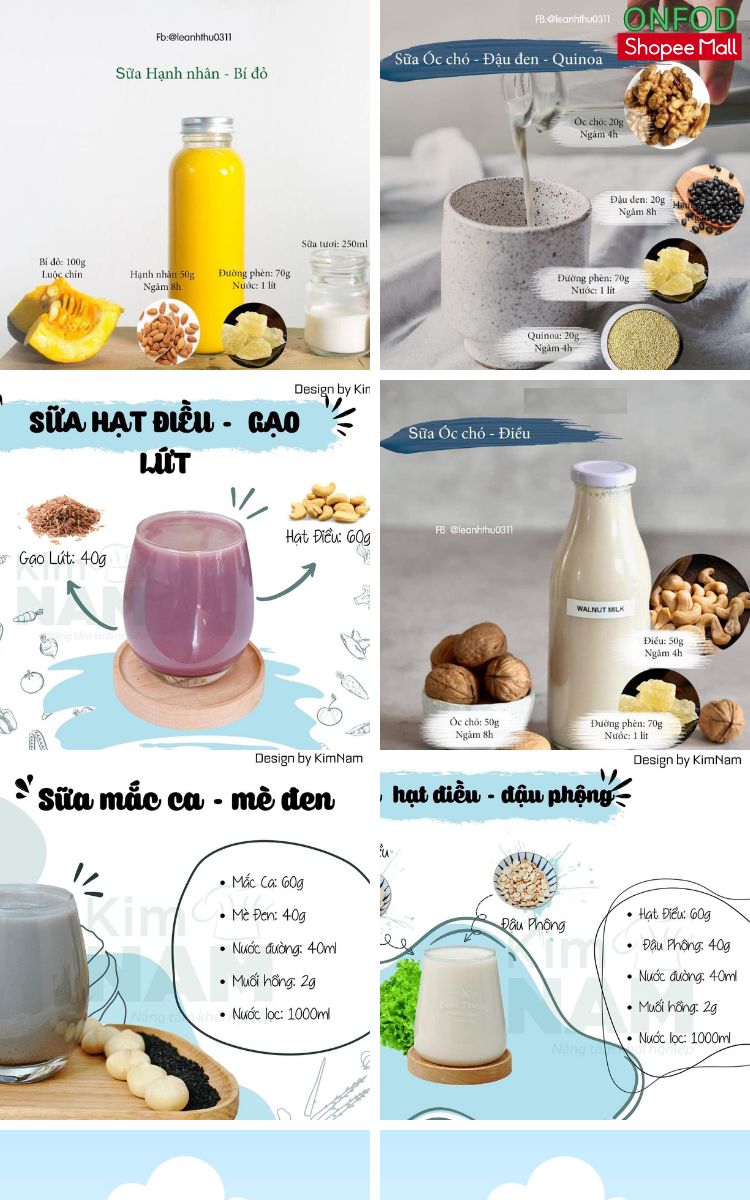 Mô tả Hạt dinh dưỡng ONFOD cho bé ăn dặm làm sữa hạt ngũ cốc giảm cân granola yến mạch hạt điều macca chia 100g - 11