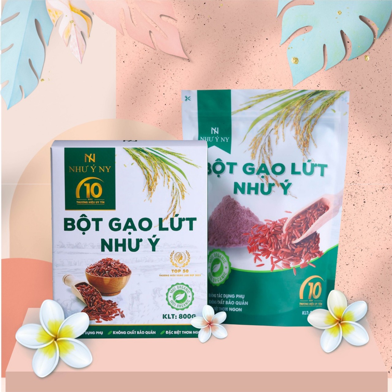 Mô tả Combo thạch táo giảm cân Hemia 1 hộp 10 cái và bột gao lứt như ý 900g tác dụng giảm cân an toàn tại nhà - 1