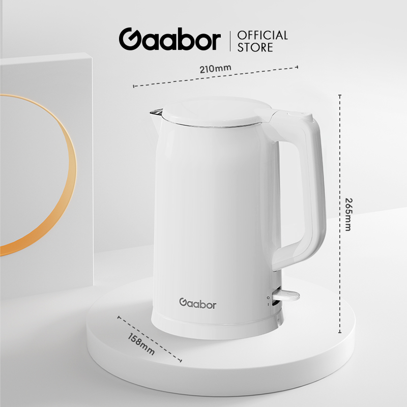 Kích thước ấm siêu tốc Gaabor 2L